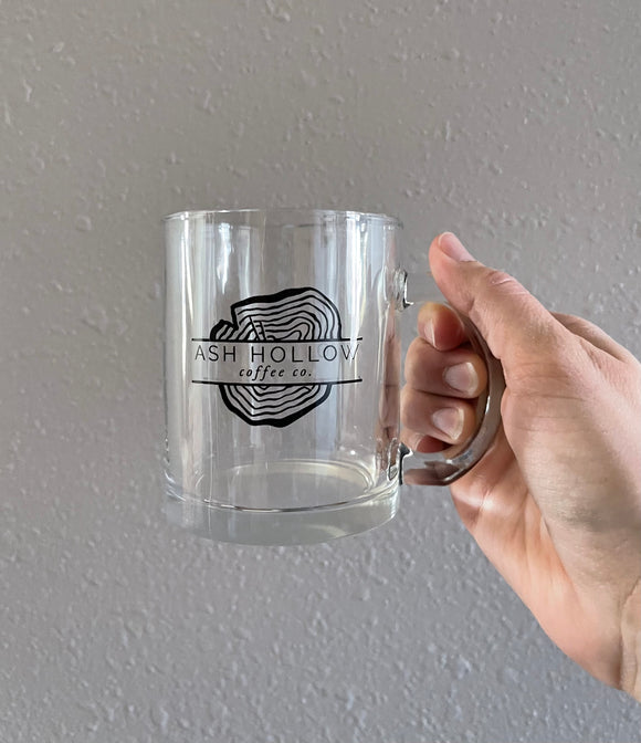 Ash Hollow Coffee Co Glass Mug